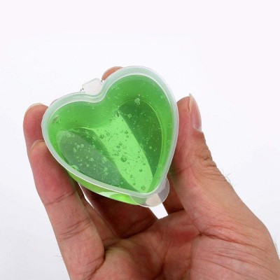 Party 2OZ/70ML HEART Food Storage Container  with Lid Heavy Duty Clear Cups 2OZ Heart Shape Parfait Cups Sauce Chutney PILL BOX