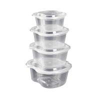 NEW ARRIVAL 1/1.5/2/3 OZ APPLE Condiment CUPS Plastic deli container  Souffle Portion Sauces Dip Cups WITH LIDS Mixing Cups